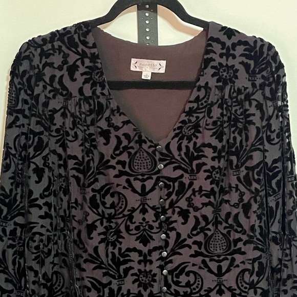 NWT Nanette Lepore Floral Velvety Lined Dress Sz 8 - Picture 2 of 10